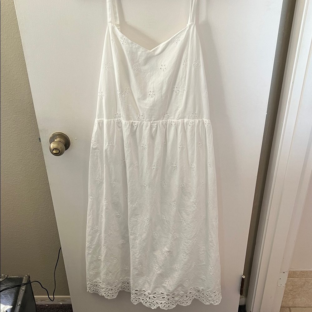 Old Navy White Textured Dress